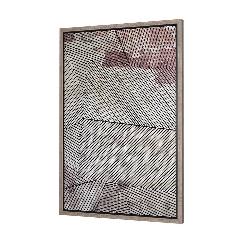 Mercana - Papyrus Texture III by Mercana Studio a Hand Embellished Textured Framed Canvas - 102615-FL view 2