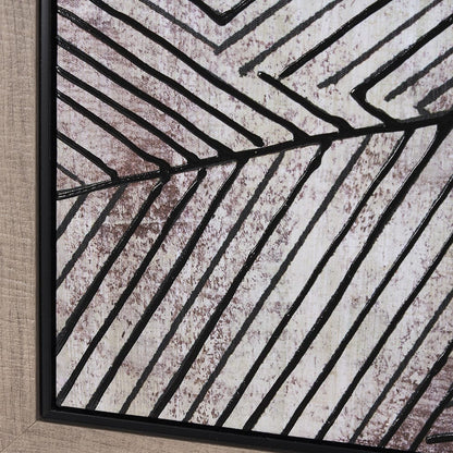 Mercana - Papyrus Texture III by Mercana Studio a Hand Embellished Textured Framed Canvas - 102615-FL view 5