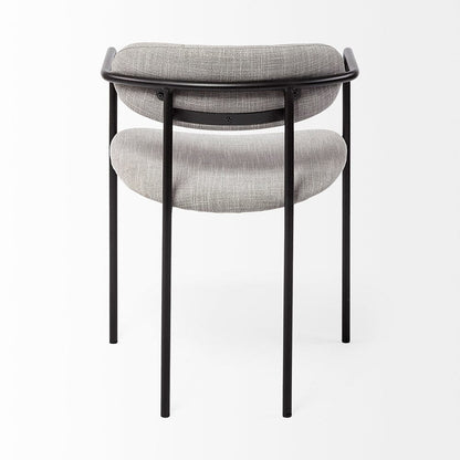 Mercana - Parker Gray Fabric Seat Black Metal Dining Chair (Set of 2) - 69358 view 4
