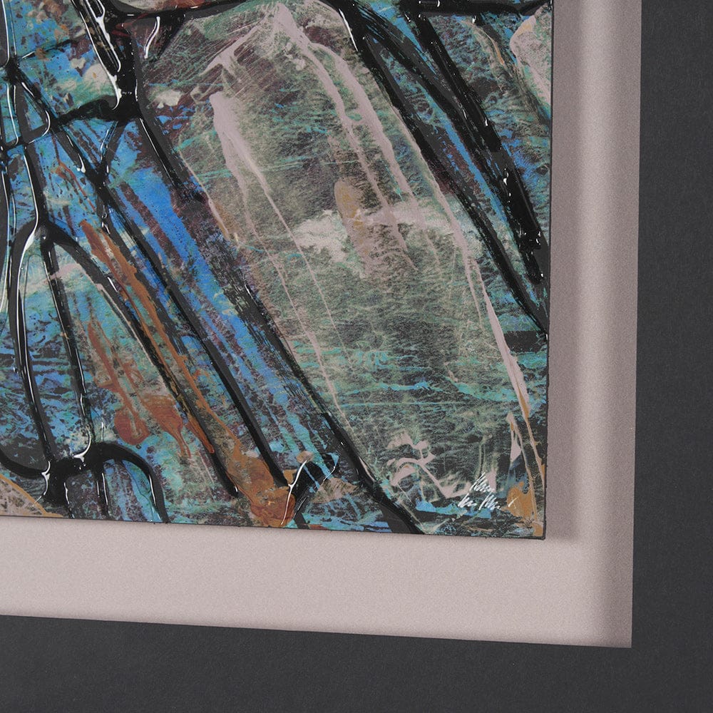 Mercana - Passtime I by Mercana Studio a Hand Embelished Textured Framed Art Print Matted under Glass - 15420 view 6