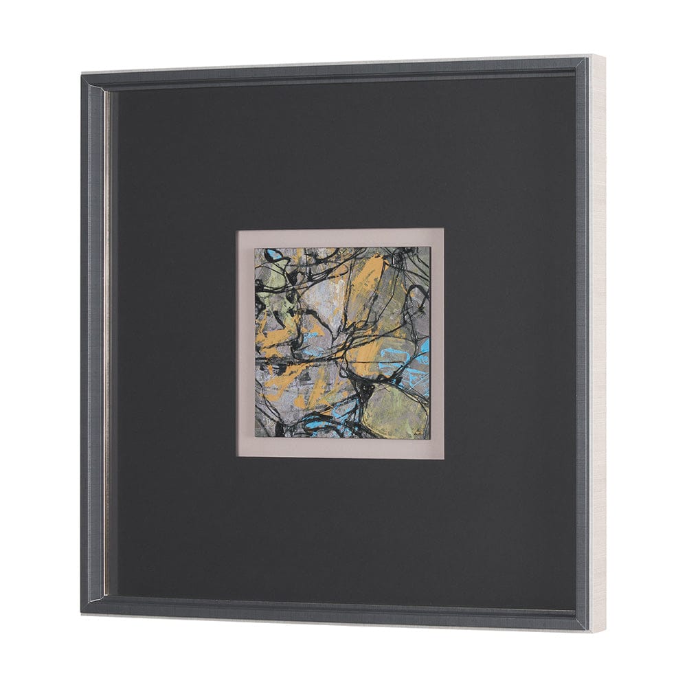 Mercana - Passtime III by Mercana Studio a Hand Embelished Textured Framed Art Print Matted under Glass - 15422 view 2