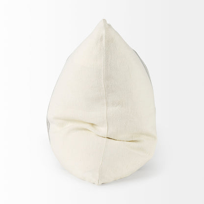 Mercana - Patrice 22 x 22 Cream With Gray Stripes Decorative Pillow Cover - 68871 view 3