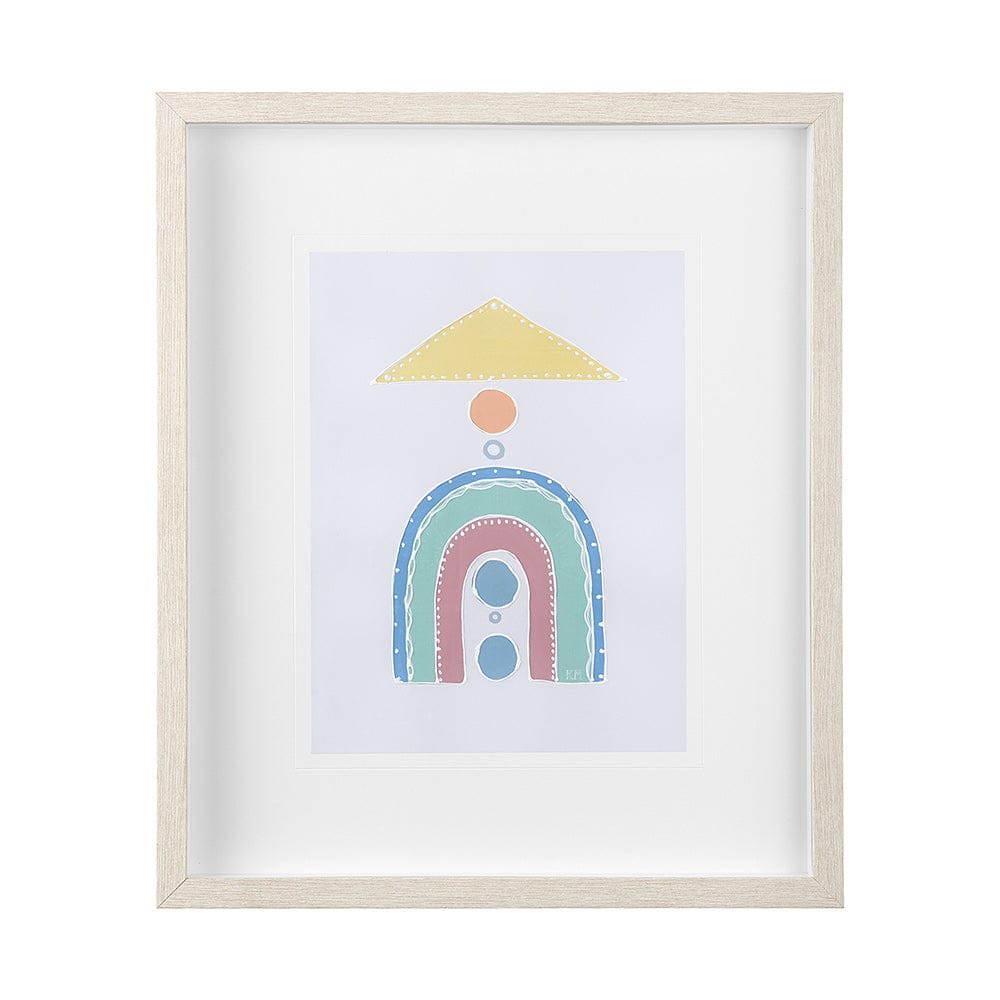 Mercana - Pavilion II by Mercana Studio a Hand Embellished Textured Framed Art Print Matted under Glass - 14029 view 1