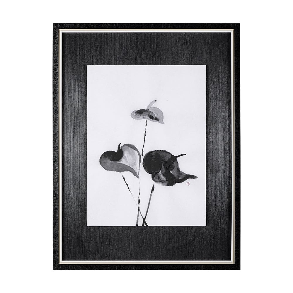 Mercana - Peace Lily II by Mercana Studio a Hand Embellished Textured Framed Art Print - 14902 view 1