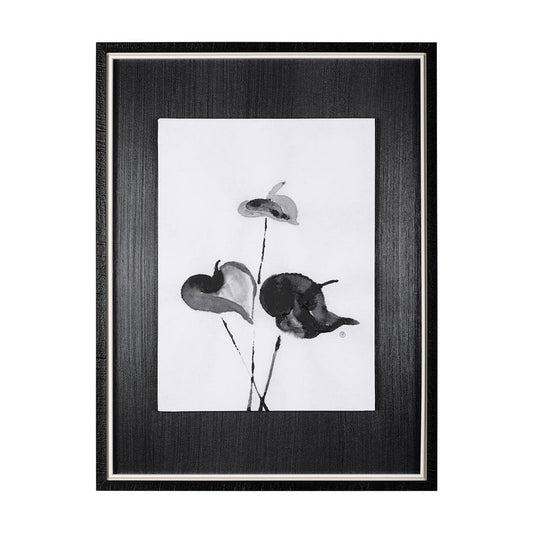 Mercana - Peace Lily II by Mercana Studio a Hand Embellished Textured Framed Art Print - 14902 view 1