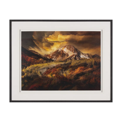 Mercana - Peak Pursuit by Bobbie Goodrich a Hand Embellished Framed Art Print Matted under Glass - 15570 view 1