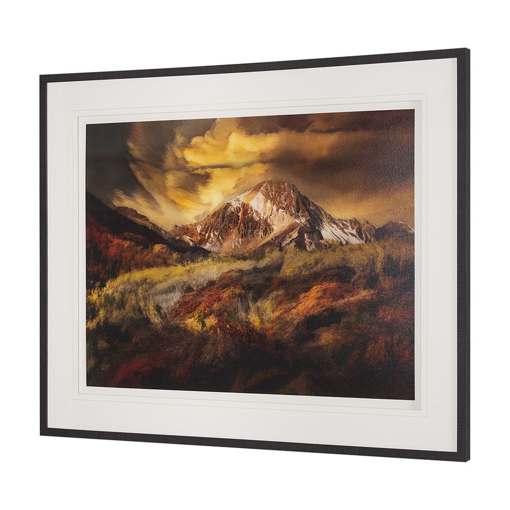 Mercana - Peak Pursuit by Bobbie Goodrich a Hand Embellished Framed Art Print Matted under Glass - 15570 view 2