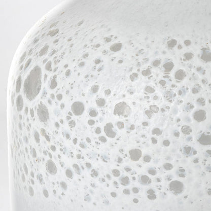 Mercana - Pearl Short White Gold Rim Glass Vase - 69034 view 10