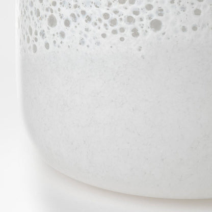Mercana - Pearl Short White Gold Rim Glass Vase - 69034 view 11
