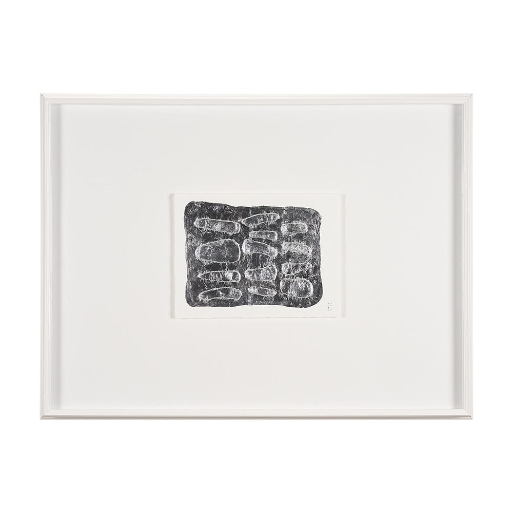 Mercana - Pebble Patch by Studio M a handmade Original Framed Artwork under Glass - 15099 view 1