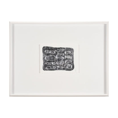 Mercana - Pebble Patch by Studio M a handmade Original Framed Artwork under Glass - 15099 view 1