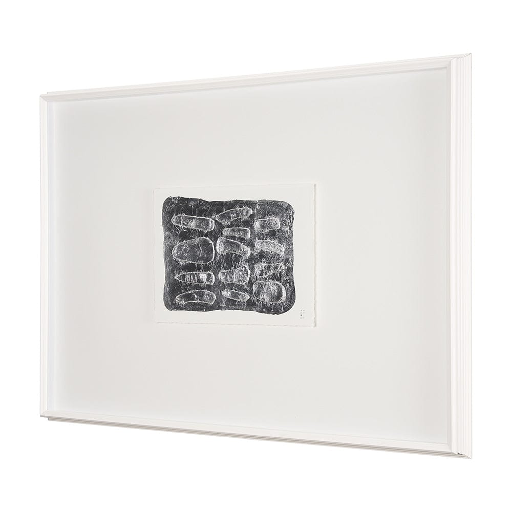 Mercana - Pebble Patch by Studio M a handmade Original Framed Artwork under Glass - 15099 view 2