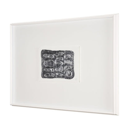 Mercana - Pebble Patch by Studio M a handmade Original Framed Artwork under Glass - 15099 view 2