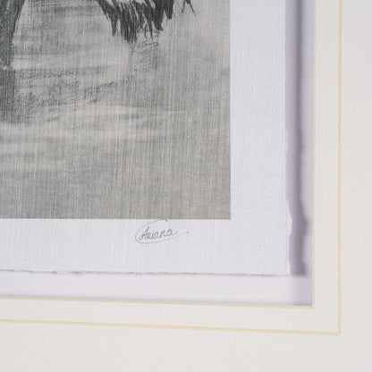 Mercana - Pelican Sketch by Mercana Studio a Hand Embellished Framed Art Print Matted under Glass - 15752 view 6