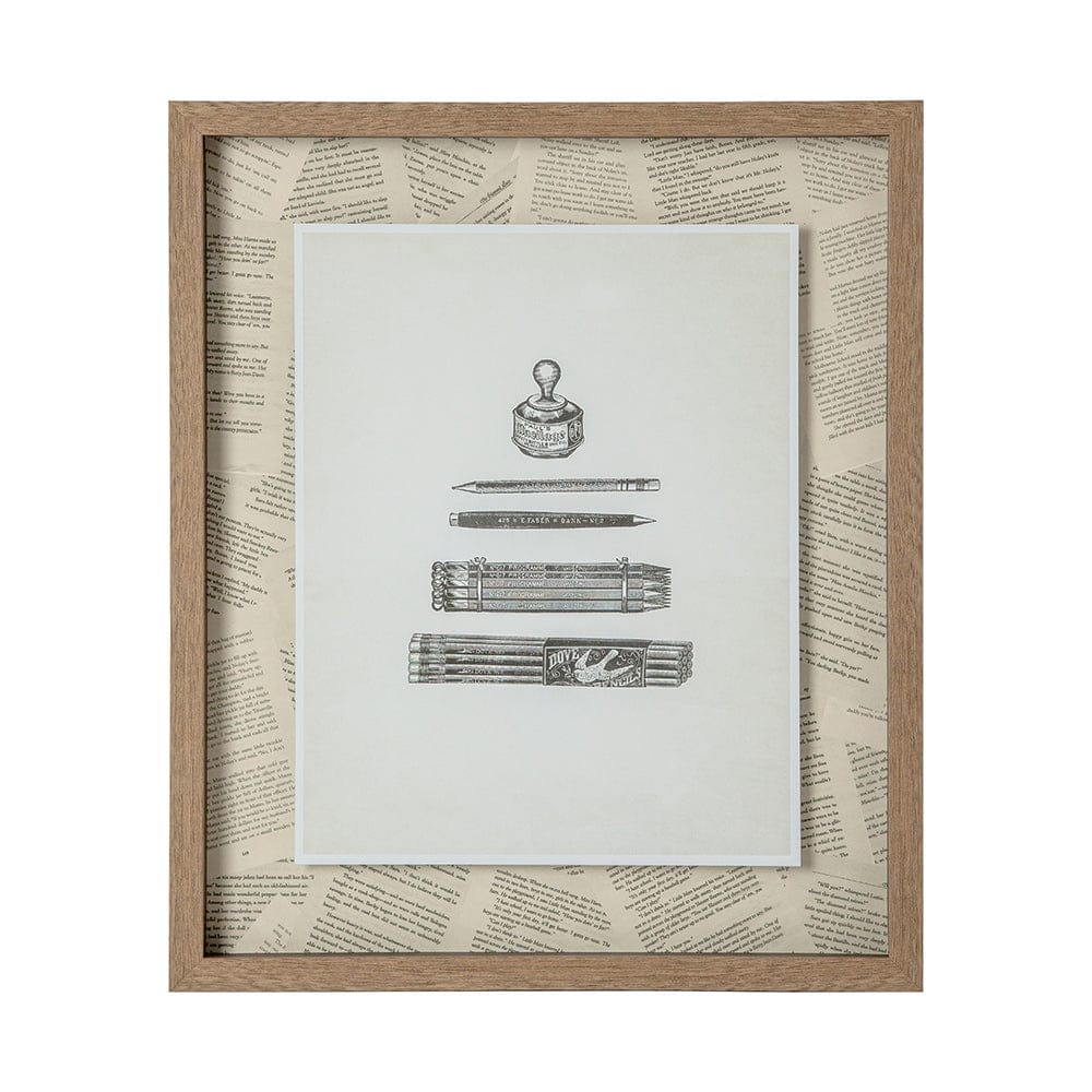 Mercana - Pencils & Pen by Sam Appleman a Framed Art Print Matted under Glass - 12072 view 2