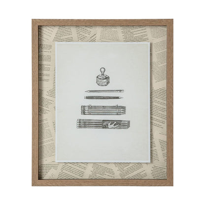 Mercana - Pencils & Pen by Sam Appleman a Framed Art Print Matted under Glass - 12072 view 2