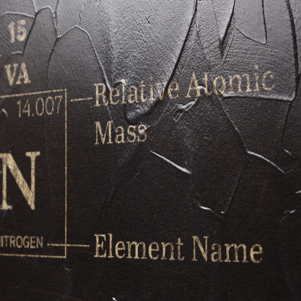 Mercana - Periodic Table by Vintage Collection a Hand Embelished Textured Framed Art Print - 12485 view 4