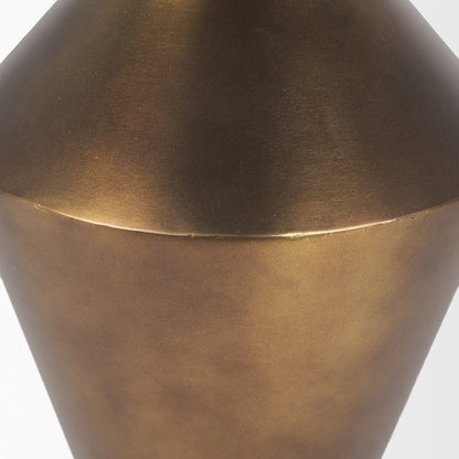 Mercana - Perrin Large Brushed Gold Metal Decorative Vase - 70666 view 6
