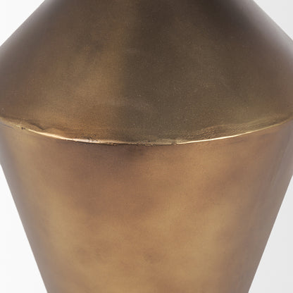 Mercana - Perrin Small Brushed Gold Metal Decorative Vase - 70667 view 6
