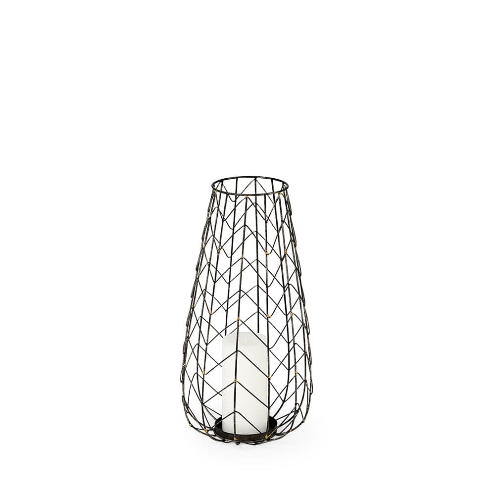 Mercana - Petiole I Small Gold Toned Metal Table Candle Holder - 68027 view 1