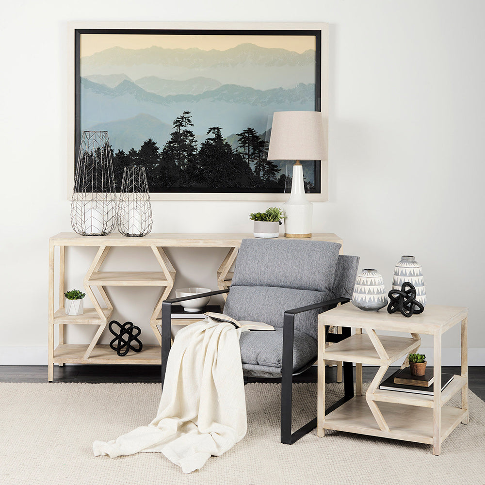 Mercana - Petiole II Large Gold Toned Metal Table Candle Holder - 68028 view 5