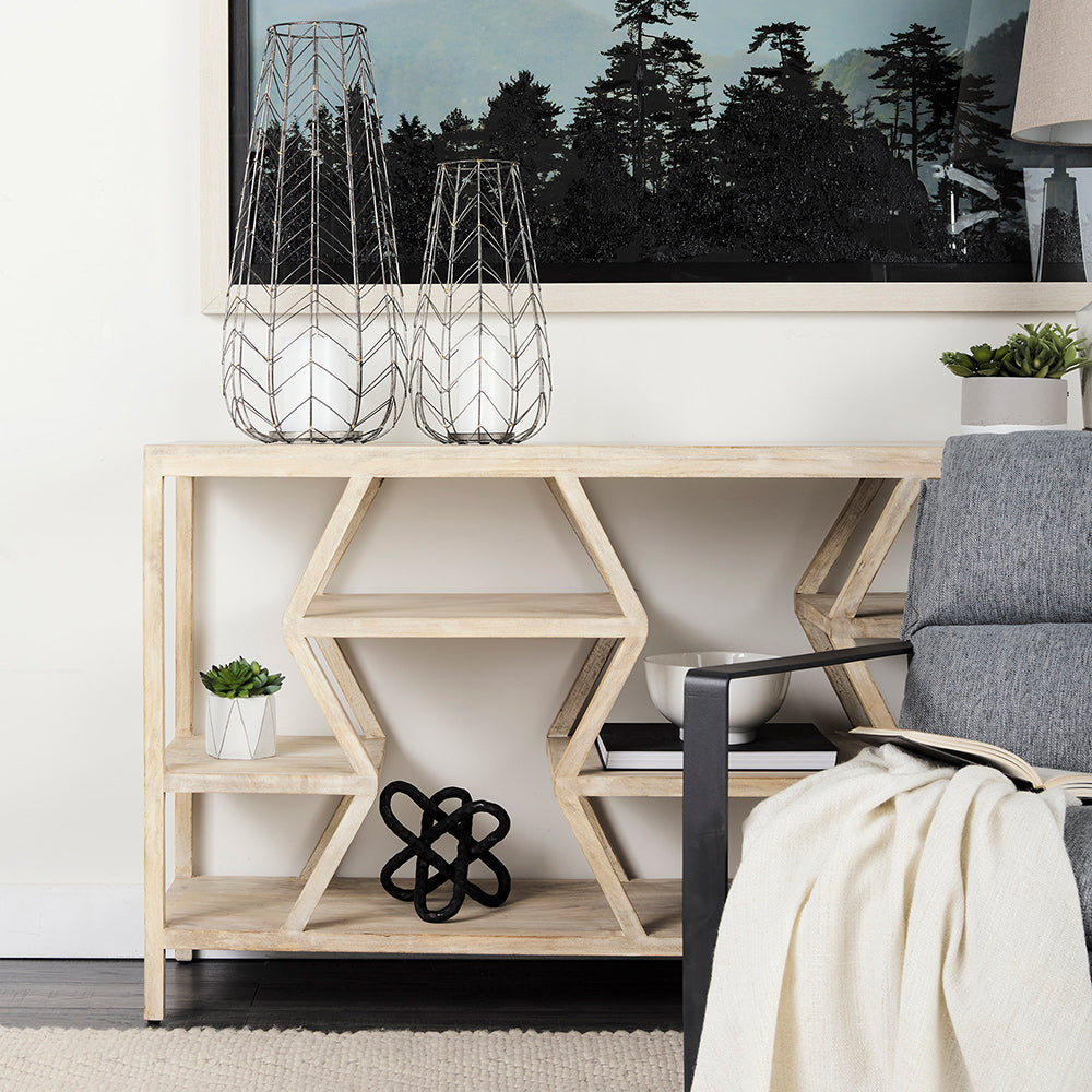 Mercana - Petiole II Large Gold Toned Metal Table Candle Holder - 68028 view 6