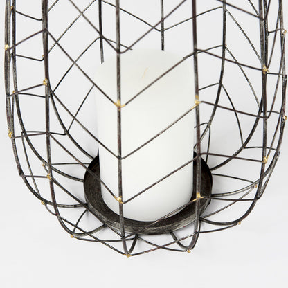 Mercana - Petiole II Large Gold Toned Metal Table Candle Holder - 68028 view 9