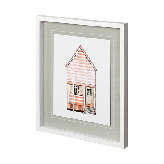 Mercana - Petit Mansion I by Jones a Hand Embellished Textured Framed Art Print Matted under Glass - 12353 view 1