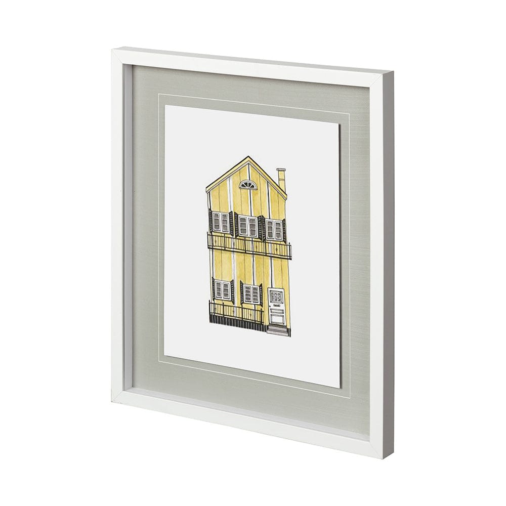Mercana - Petit Mansion III by Jones a Hand Embellished Textured Framed Art Print Matted under Glass - 12355 view 1