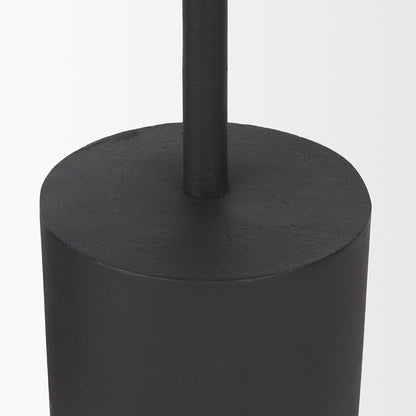 Mercana - Petria Matte Black Textured Metal Taper Candle Holders - 70650 view 8