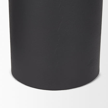 Mercana - Petria Matte Black Textured Metal Taper Candle Holders - 70650 view 9