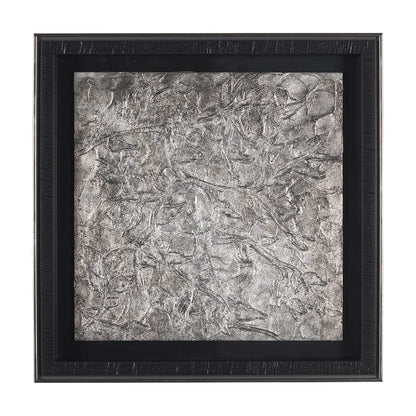 Mercana - Pewter Leaves II by Morgan McLaren a Framed Art Print Matted under Glass - 15334 view 1
