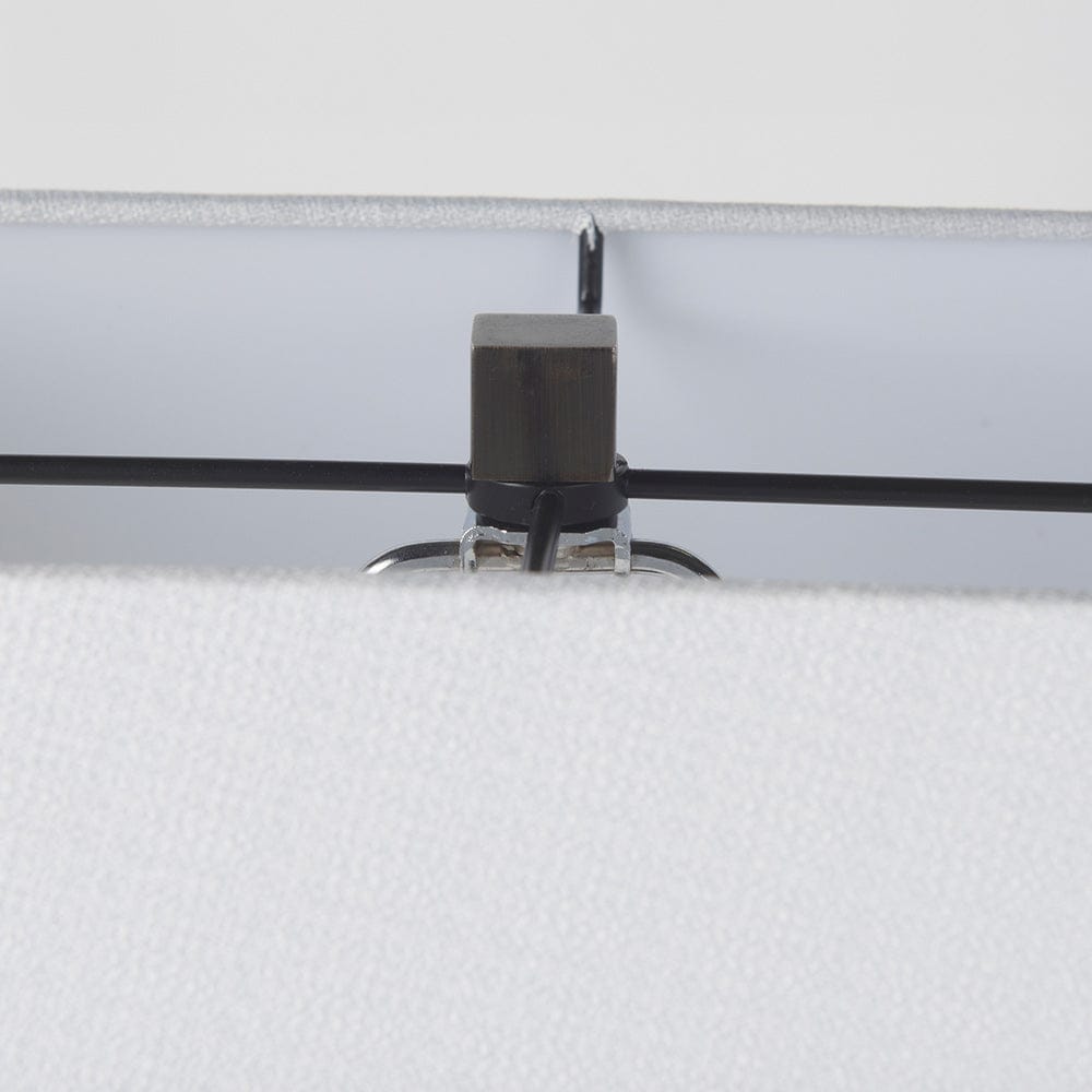 Mercana - Peyton 14.0L x 9.0W x 26.2H Black Metal W/Marble Cube and White Shade Table Lamp - 69701 view 5
