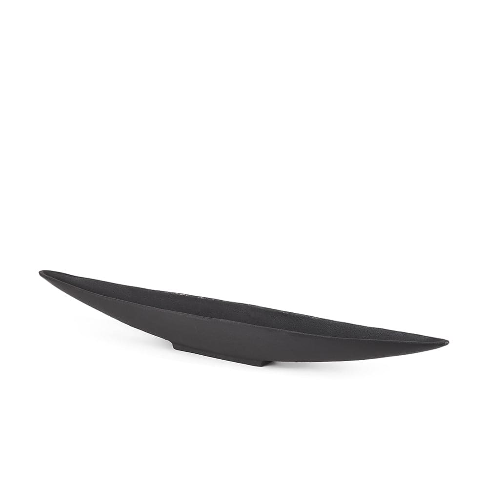 Mercana - Piero Large Matte Black Metal Decorative Bowl - 70658 view 1