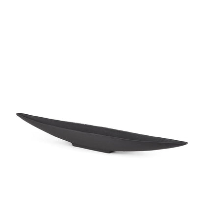 Mercana - Piero Large Matte Black Metal Decorative Bowl - 70658 view 1