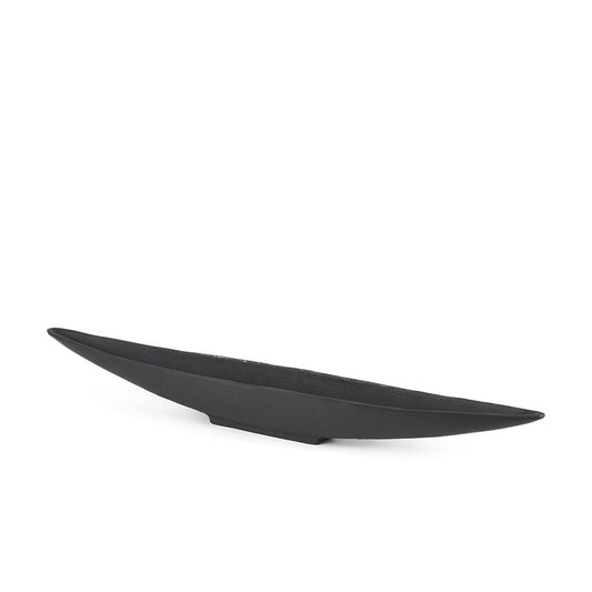 Mercana - Piero Large Matte Black Metal Decorative Bowl - 70658 view 1