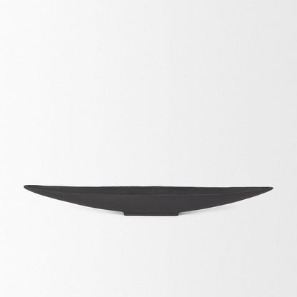 Mercana - Piero Large Matte Black Metal Decorative Bowl - 70658 view 2