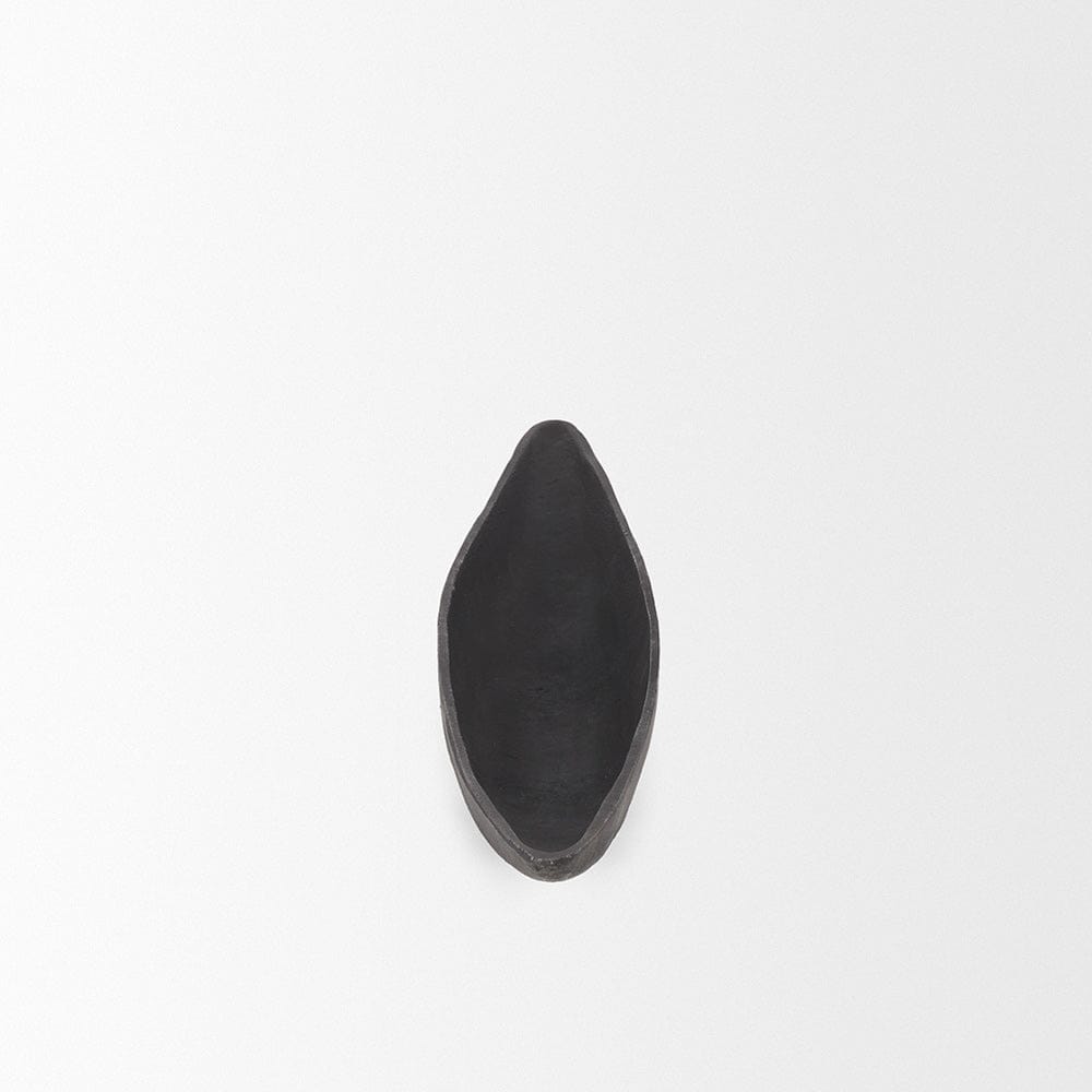 Mercana - Piero Large Matte Black Metal Decorative Bowl - 70658 view 3
