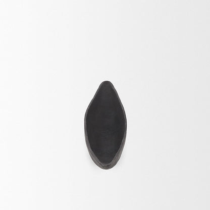 Mercana - Piero Large Matte Black Metal Decorative Bowl - 70658 view 3