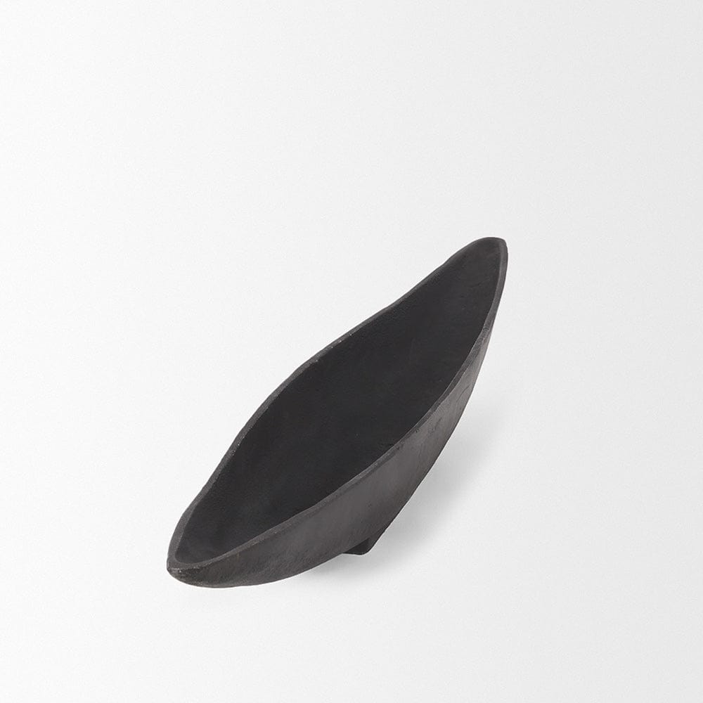 Mercana - Piero Large Matte Black Metal Decorative Bowl - 70658 view 4