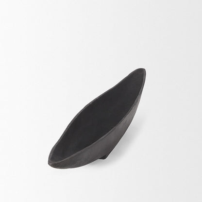 Mercana - Piero Large Matte Black Metal Decorative Bowl - 70658 view 4