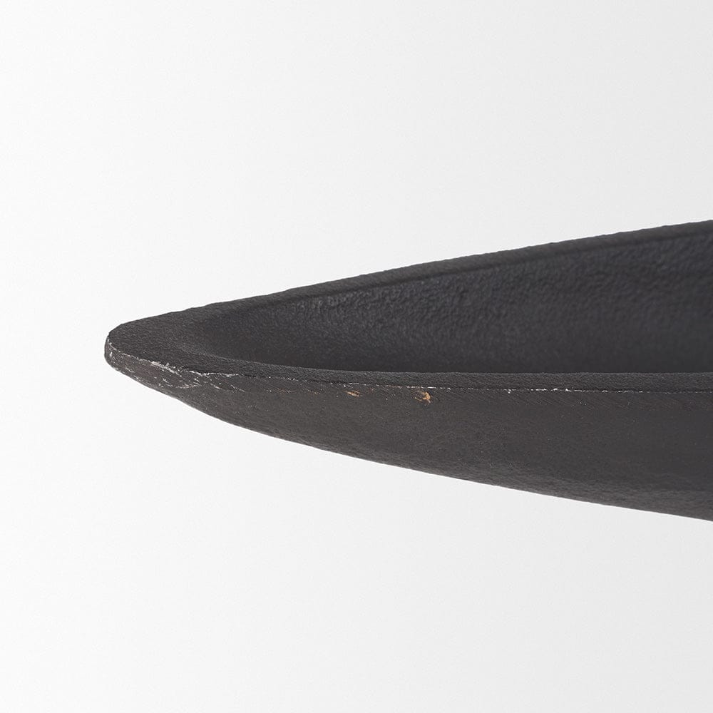 Mercana - Piero Large Matte Black Metal Decorative Bowl - 70658 view 5