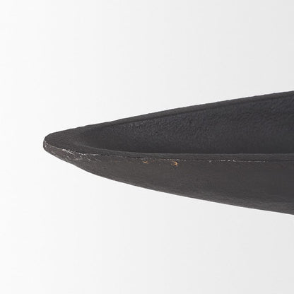 Mercana - Piero Large Matte Black Metal Decorative Bowl - 70658 view 5