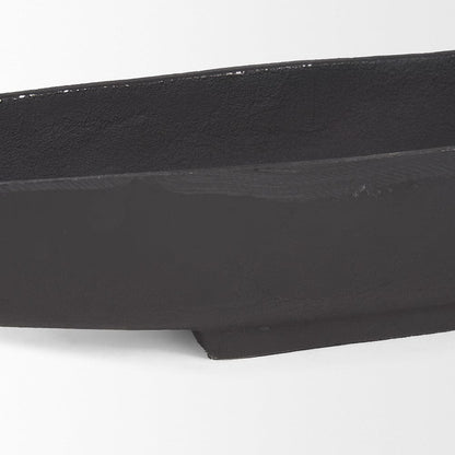 Mercana - Piero Large Matte Black Metal Decorative Bowl - 70658 view 6