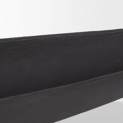 Mercana - Piero Large Matte Black Metal Decorative Bowl - 70658 view 7