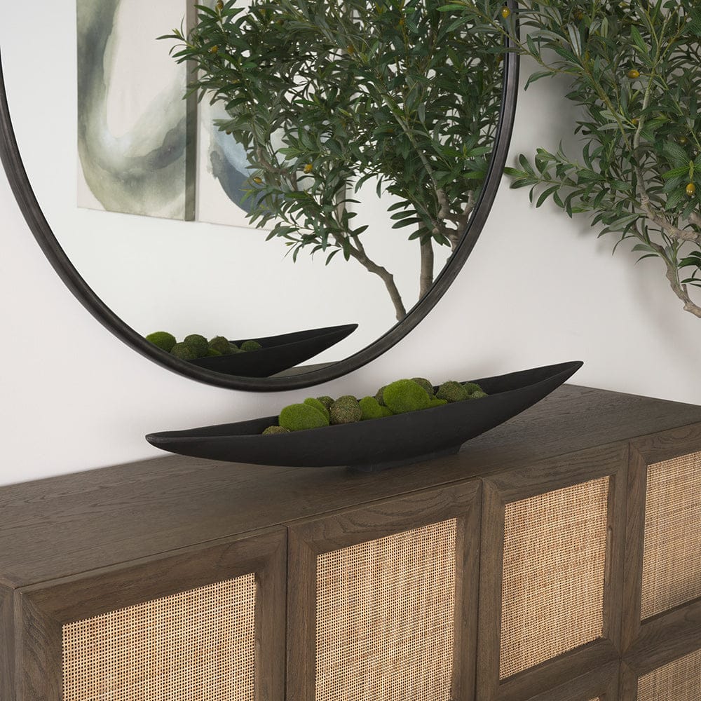 Mercana - Piero Large Matte Black Metal Decorative Bowl - 70658 view 9