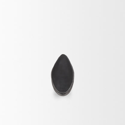 Mercana - Piero Small Matte Black Metal Decorative Bowl - 70657 view 3