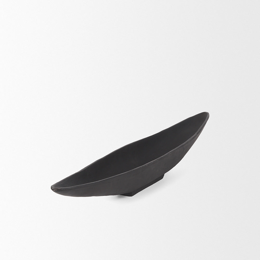Mercana - Piero Small Matte Black Metal Decorative Bowl - 70657 view 4
