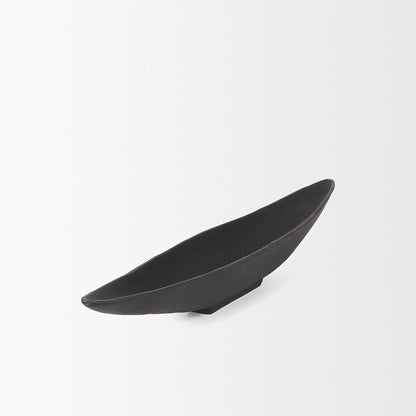 Mercana - Piero Small Matte Black Metal Decorative Bowl - 70657 view 4