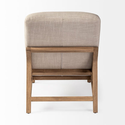 Mercana - Pierre Beige Fabric Upholstered Armless Chaise Lounge Chair - 68768_CLOSEOUT view 4